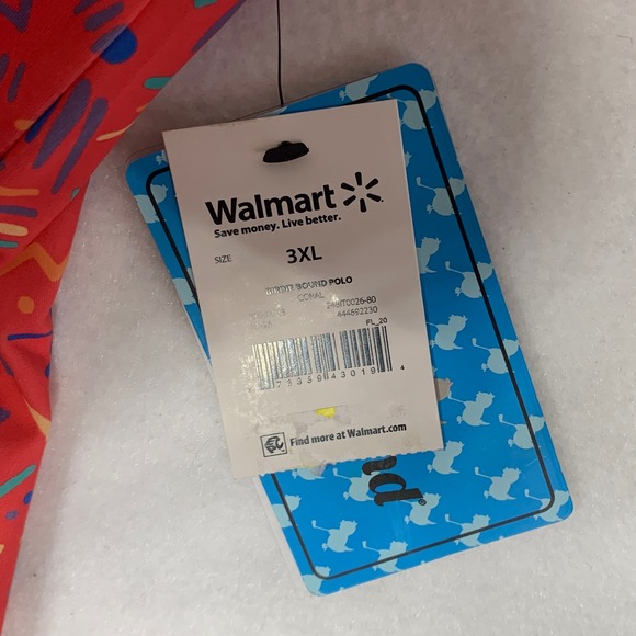 Birdie Bound Men 3XL Golf Polo Shirt Short Sleeve Red Abstract Print Performance - Picture 6 of 9